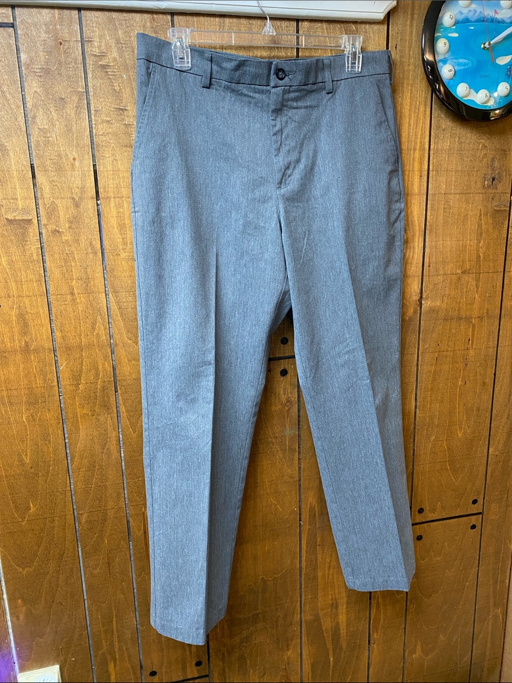 croft & barrow Men's Gray Dress Pants - Slim Tailored 38x32.